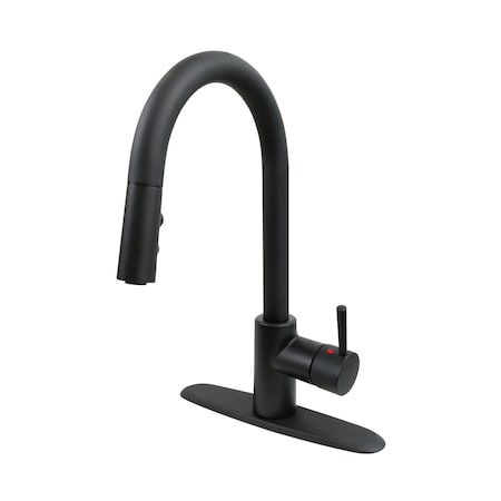 Everflow Kitchen faucet w/ pull down Sprayer, 1 handle, 1 or 3 hole Stainless Matte Black BAC-K50MB